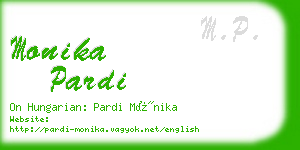 monika pardi business card